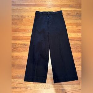The Great Seafair Black Wide-Leg Pants high rise size 31